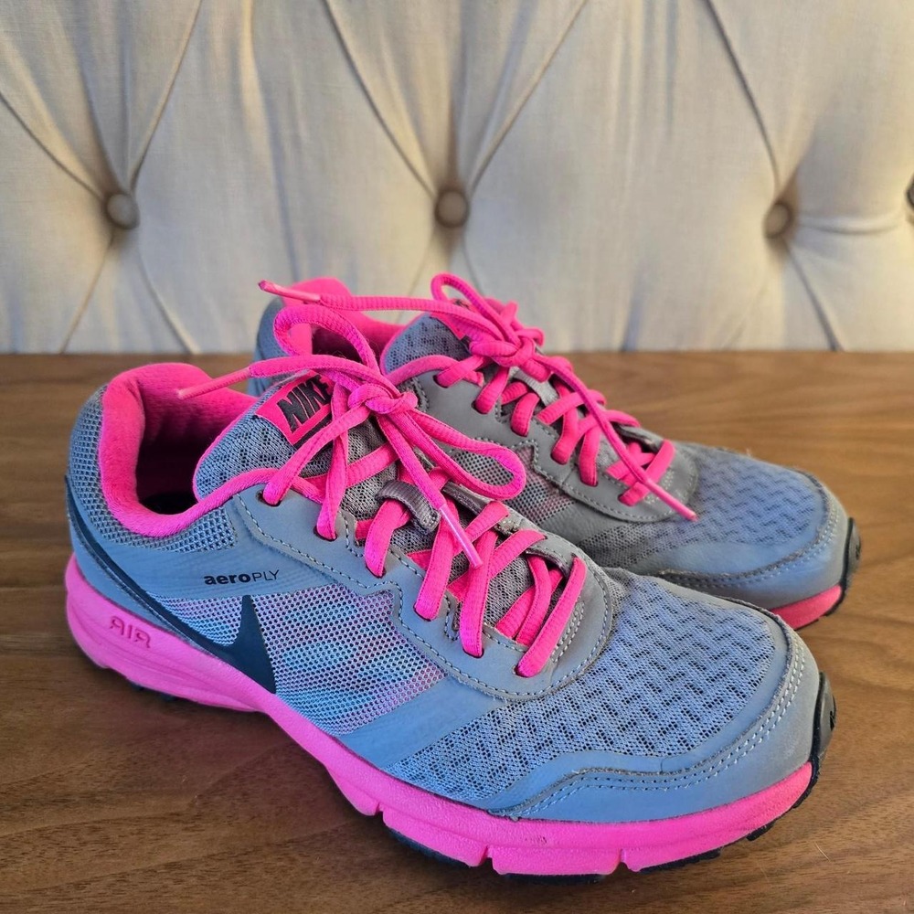 Nike Air Relentless 4 Running Shoes – Grey/Pink
